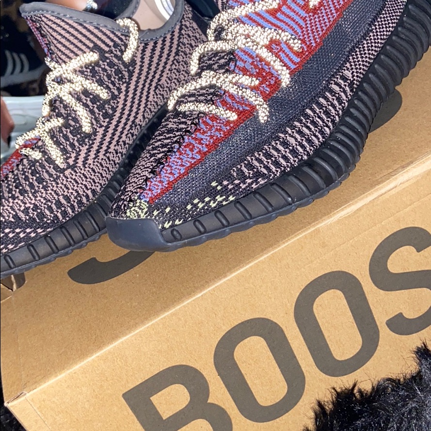 Yeezy Athletic Shoes - Black, Red, Cream